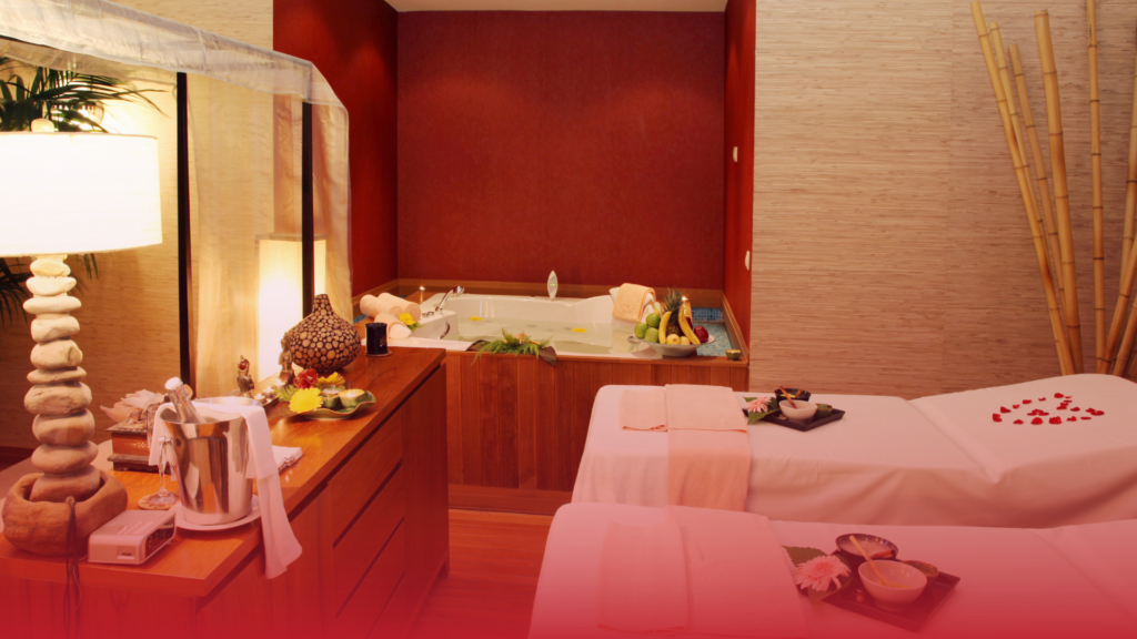 Thai therapist providing home massage in Bangkok at hotel